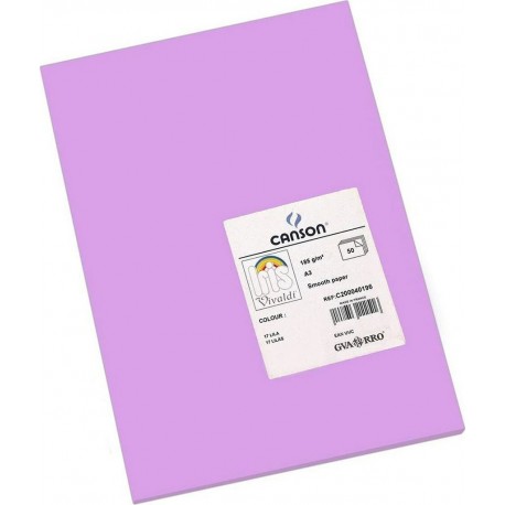 NC Papiers Carton Iris 29,7 X 42 Cm Lila 185g (50 Unités)