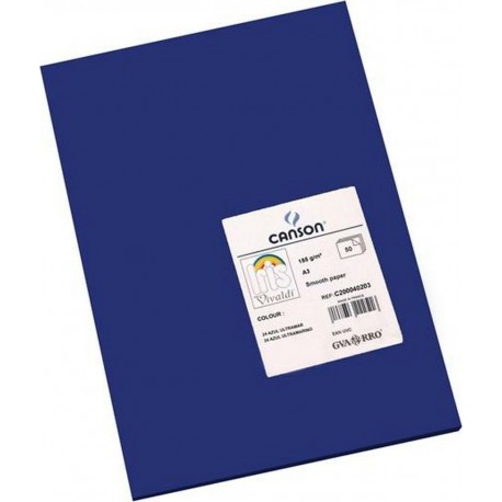 NC Papiers Carton Iris 29,7 X 42 Cm Blue Marine (50 Unités)