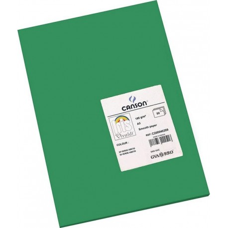 Papiers Carton Iris 29,7 X 42 Cm 185 G Vert Foncé (50 Unités)