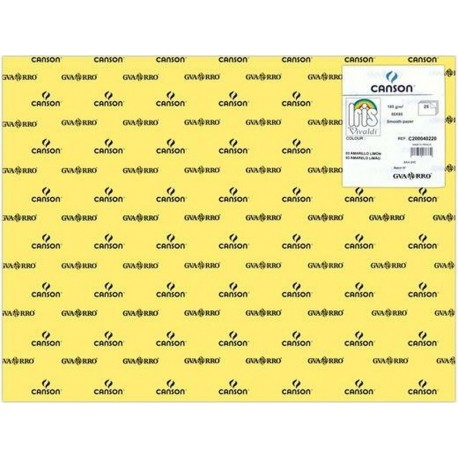 NC Papiers Carton Iris Lemon Jaune 50 X 65 Cm (25 Unités)