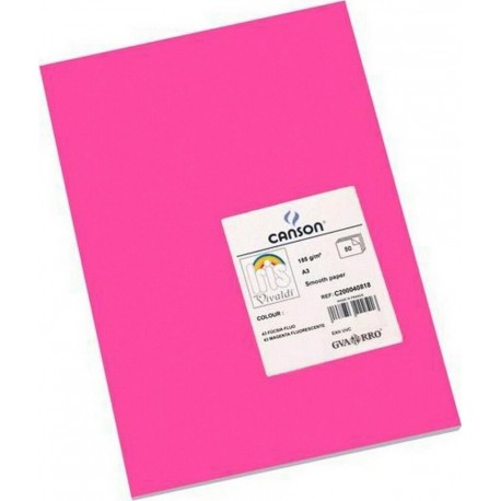 NC Papiers Carton Iris 29,7 X 42 Cm Rose Chaud (50 Unités)