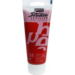 NC Pébéo Peinture Studio Acrylique Tube Carmin Naphtol 100ml