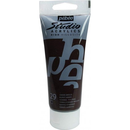 NC Pébéo Peinture Studio Acrylique Tube Ombre Brulée 100ml