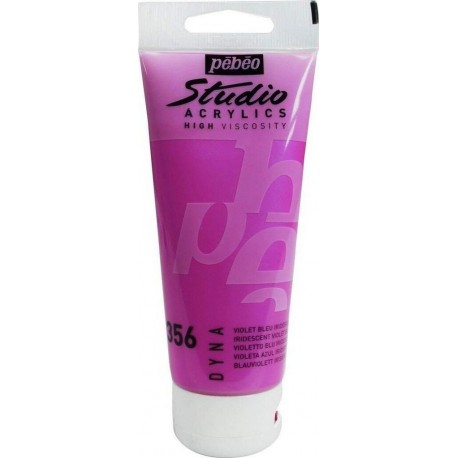 NC Pébéo Peinture Studio Acrylique Tube Violet/bleu Iridescent 100ml