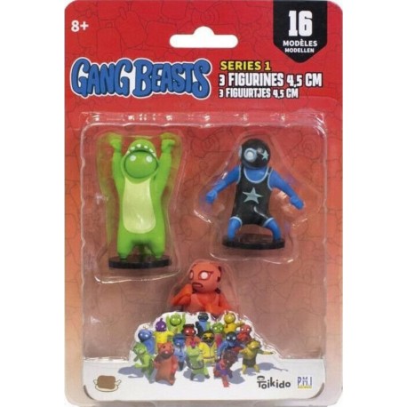 NC Gang Beasts 3 Figurines De 4,5 Cm Lot 1 Figurines De Collection