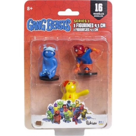 NC Gang Beasts 3 Figurines De 4,5 Cm Lot 2 Figurines De Collection