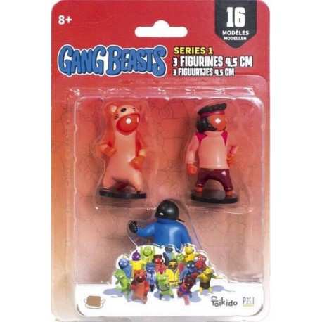 NC Gang Beasts 3 Figurines De 4,5 Cm Lot 4 Figurines De Collection