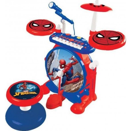 NC Spider-man Batterie Électronique Lumineuse Complete Avec Clavier, Cym