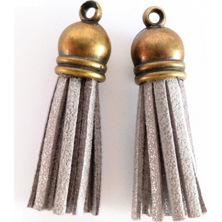 NC Graine Creative 2 Tassels Finition Bronze Argenté