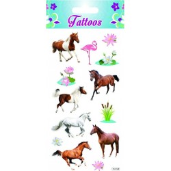 NC Tatouages Temporaires Chevaux Effet Photo