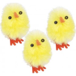 NC Lot De 12 Poussins piou Piou 2cm Jaune