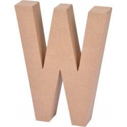 NC Décoration Murale lettres Carton W 18cm Naturel