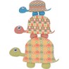 NC Lot De 3 Stickers tortues Multicolore