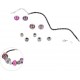 NC Kit Bracelet Mode charms 9cm Mauve