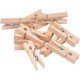 Lot De 12 Pinces En Bois accroche 3cm Naturel