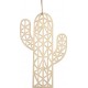 NC Forme À Décorer En Bois cactus 18cm Naturel