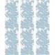 NC Lot De 3 Stickers De Tiroirs fleurs 22x80cm Bleu