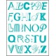 NC Stickers alphabet 50x70cm Bleu