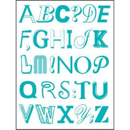 NC Stickers alphabet 50x70cm Bleu