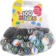 NC Sac De 100 Billes mômes 1cm Multicolore