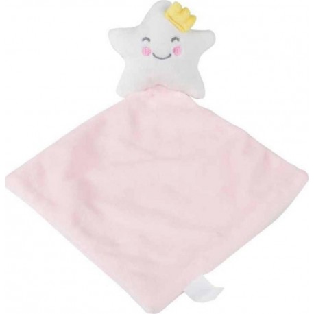 NC Doudou Avec Mouchoir étoile 18cm Rose