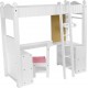 NC Lit Superposé Mezzanine Avec Bureau Rangement Pour Poupée Jeux Td-0204a Teamson Kids