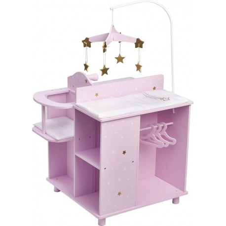 Table À Langer Poupon Poupée Twinkle Stars Princess Rangement Td-0203ap Teamson Kids