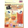 NC Plastique Fou 7 Feuilles Métallisées Argentées