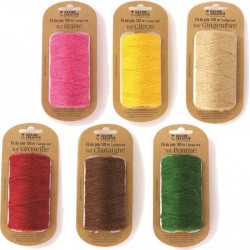 NC 6 Bobines De Fil De Jute 100 M X 2 Mm Multicolore