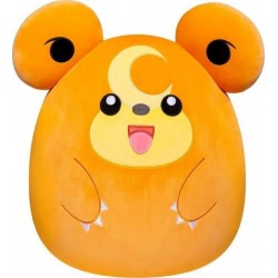 Peluche - Pokémon Squishmallows 50 Cm Teddiursa Grande Peluche Ultra-douce Licence Officielle Pokémon