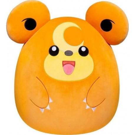 Peluche - Pokémon Squishmallows 50 Cm Teddiursa Grande Peluche Ultra-douce Licence Officielle Pokémon