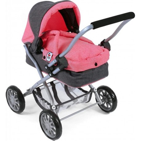 Poussette Smarty Rose Gris Foncé