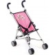 NC Mini Buggy roma Poussette Pour Poupée Design Marine Et Rose Avec Motif Vichy