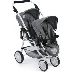 NC Le Buggy Twinny Pour Poupées, Anthracite