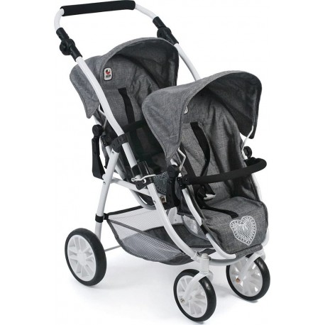 NC Le Buggy Twinny Pour Poupées, Anthracite