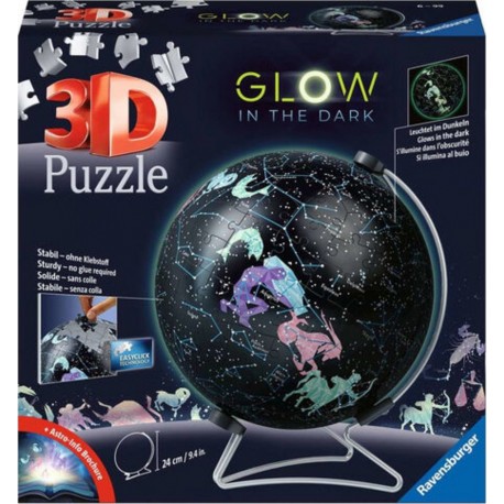 NC Puzzle 3d 180 Pièce(s) Globe Phosphorescent