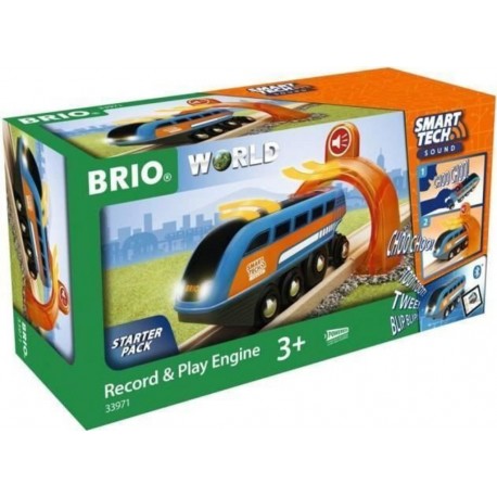 NC Brio World Locomotive A Enregistreur Vocal Smart Tech Sound Circuit De Train