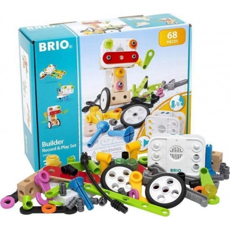 NC Builder 34592 Coffret Builder Et Enregistreur De Voix Mixte À Partir De 3 Ans