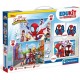 NC Edukit Spidey - coffret Apprentissage 4 En 1 2 Puzzles, 1 Mémo, 1 Jeu De 6 Cubes Fabriqué En Italie Dés 4ans