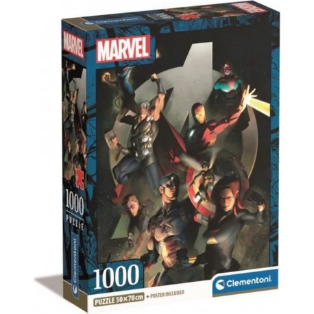 NC 1000p Marvel Les Avangers 70 X 50 Cm Avec Poster