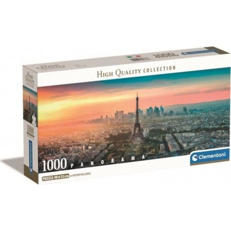 NC 1000p Panorama Paris 98 X 33 Cm Avec Poster