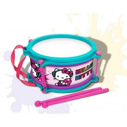 NC Tambour Hello Kitty Bleu Rose 16 Cm