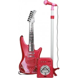 NC Guitare Pour Enfant Reig Microphone Rouge