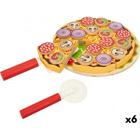 NC Jeu En Bois Woomax Pizza 27 Pièces (6 Unités)