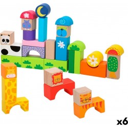 NC Set De Construction Woomax Animaux 32 Pièces (6 Unités)