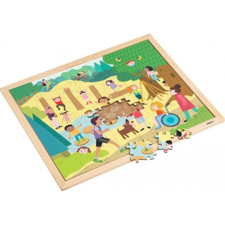 NC Puzzle En Bois Puzzle Ensemble Dans La Forêt Jeu Montessori