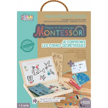 NC Tableau Éducatif Formes montessori 29cm Multicolore