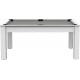 Table De Billard Convertible ohio 185cm Blanc & Gris