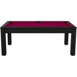 NC Table De Billard Convertible oregon 213cm Noir & Prune