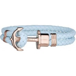 NC Bracciale Unisex Paul Hewitt Ph-ph-l-r-bs Azzurro Pelle